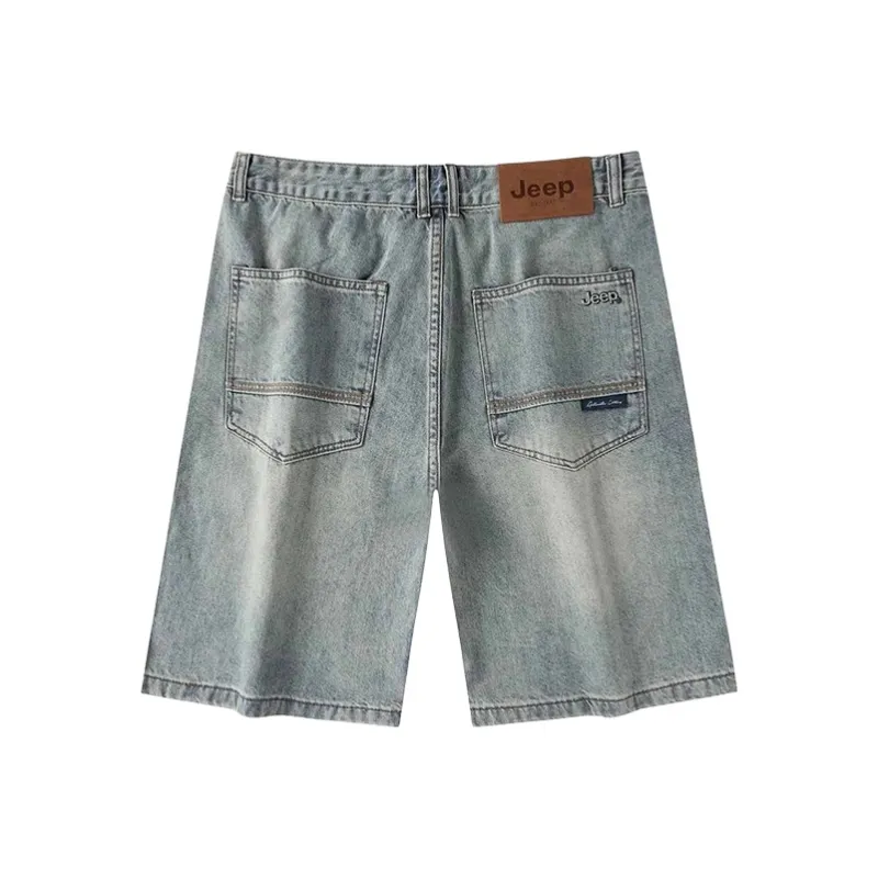 Jeep Shepherd Fashion Sports Collection Denim Shorts Unisex-0