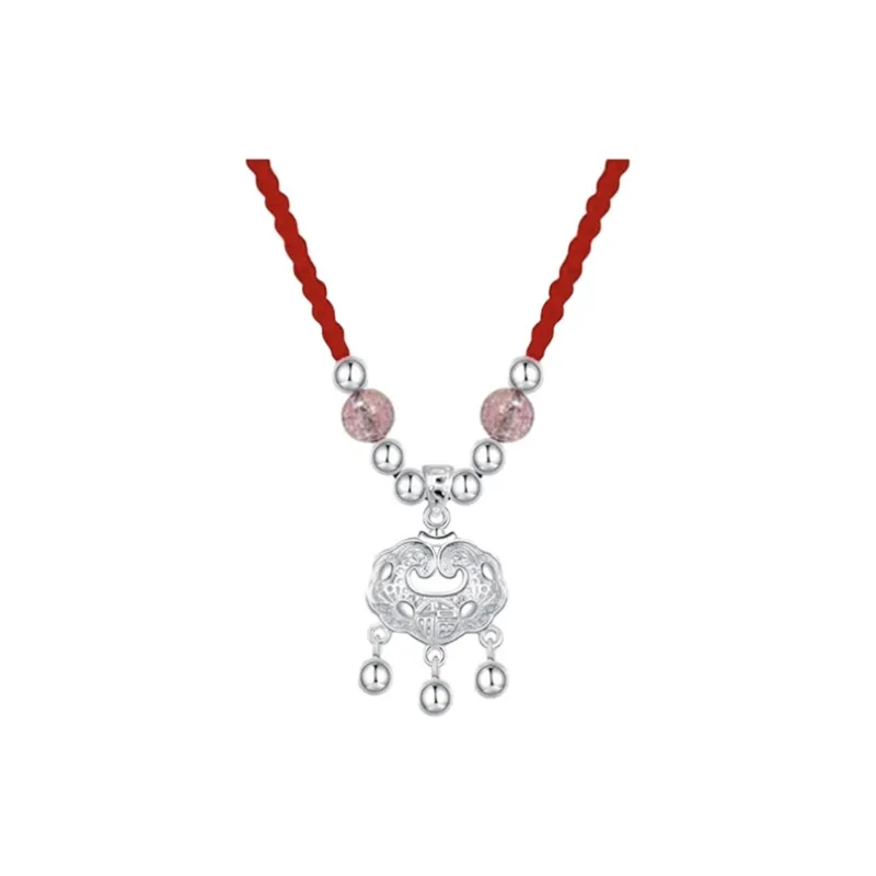 High Quality Silver In Various Purity Levels Exquisite Necklace Unisex-14