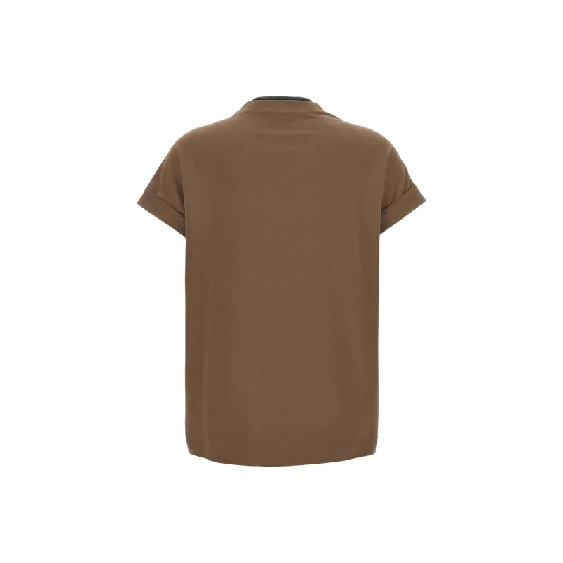 Brunello Cucinelli T Shirt Women's Brown-1