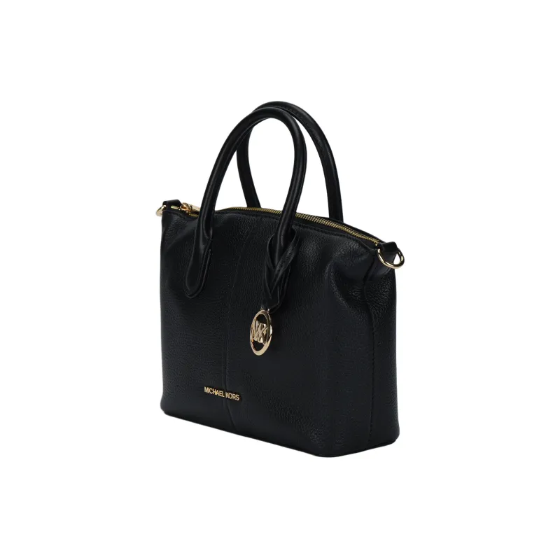 MICHAEL KORS Hyde Small Pebbled Leather Satchel-1