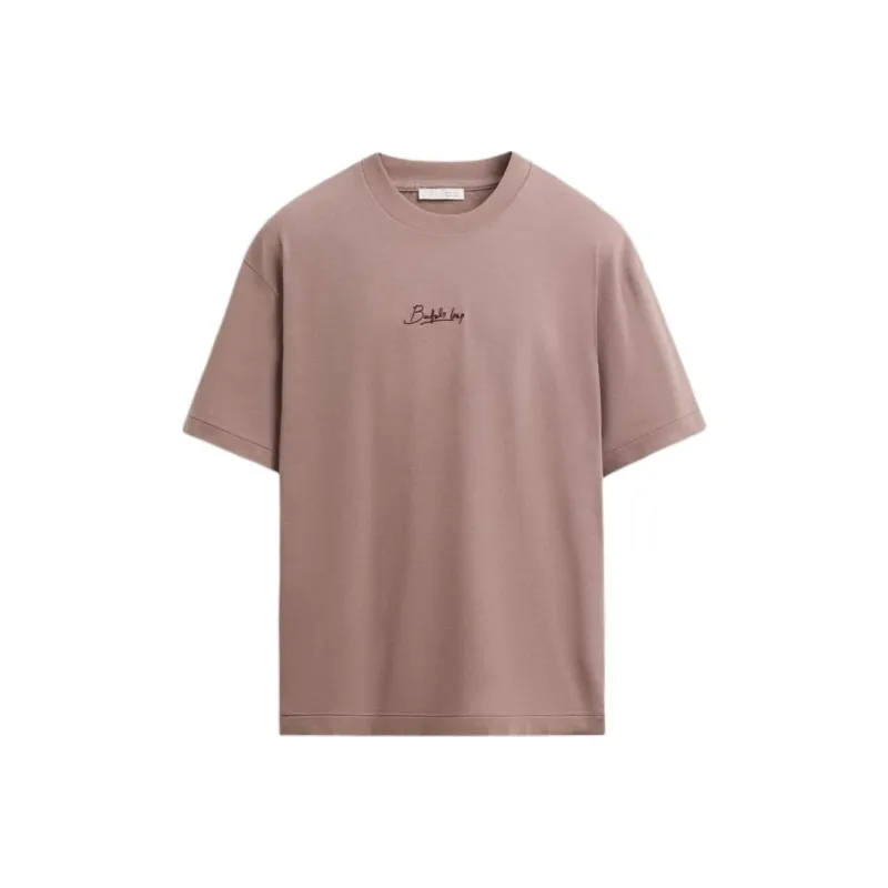 ZARA T Shirts Men Light Peach Pink-0