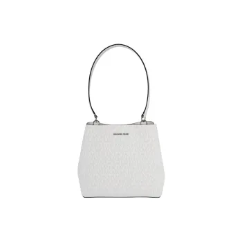 MICHAEL KORS Coated Canvas With Polyester Handbag, Shoulder Bag Medium Size Women's Multicolor Optical White