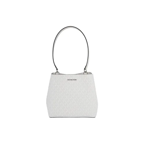 MICHAEL KORS Coated Canvas With Polyester Handbag, Shoulder Bag Medium Size Women's Multicolor Optical White