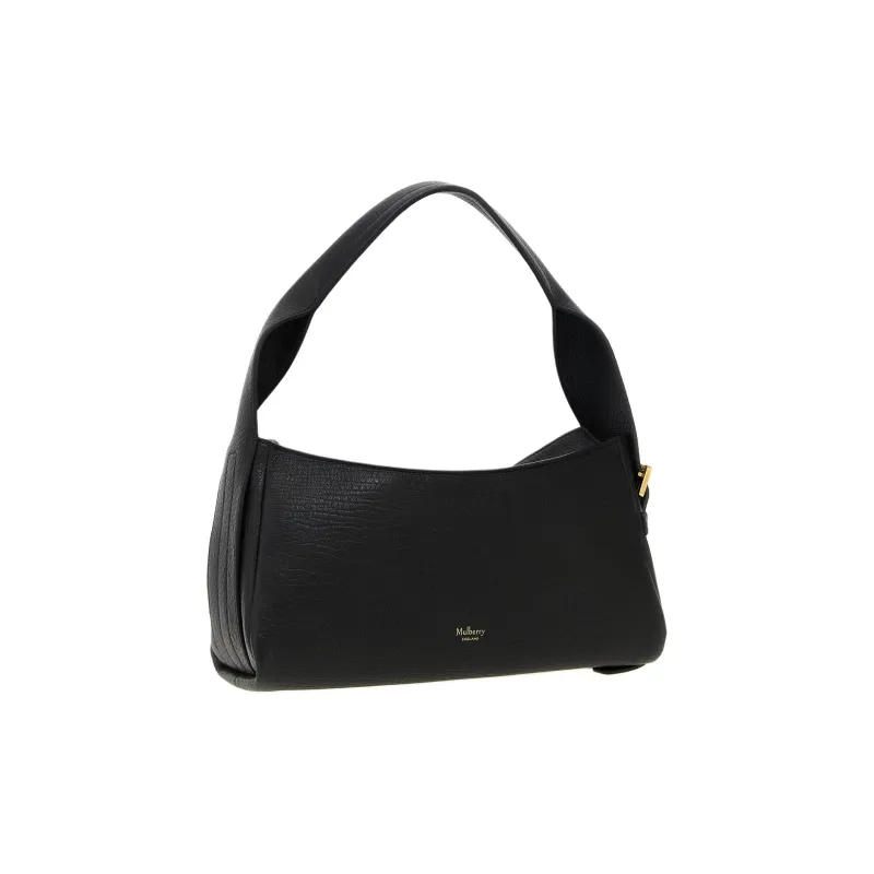 Mulberry Lambskin Shoulder Bag Women's Black-1