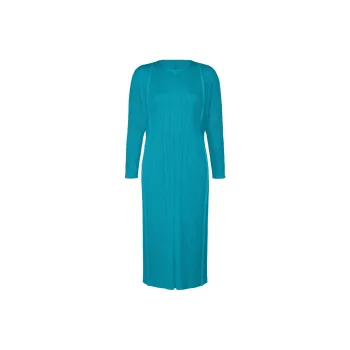 PLEATS PLEASE ISSEY MIYAKE Long Sleeved Dress Women's Bright Blue