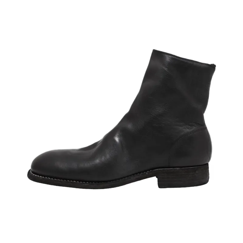 GUIDI Ankle Boots Men Black-0
