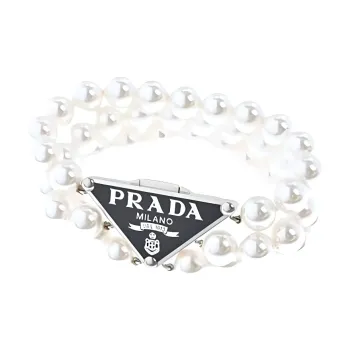 PRADA Pearl Bracelets Women's White