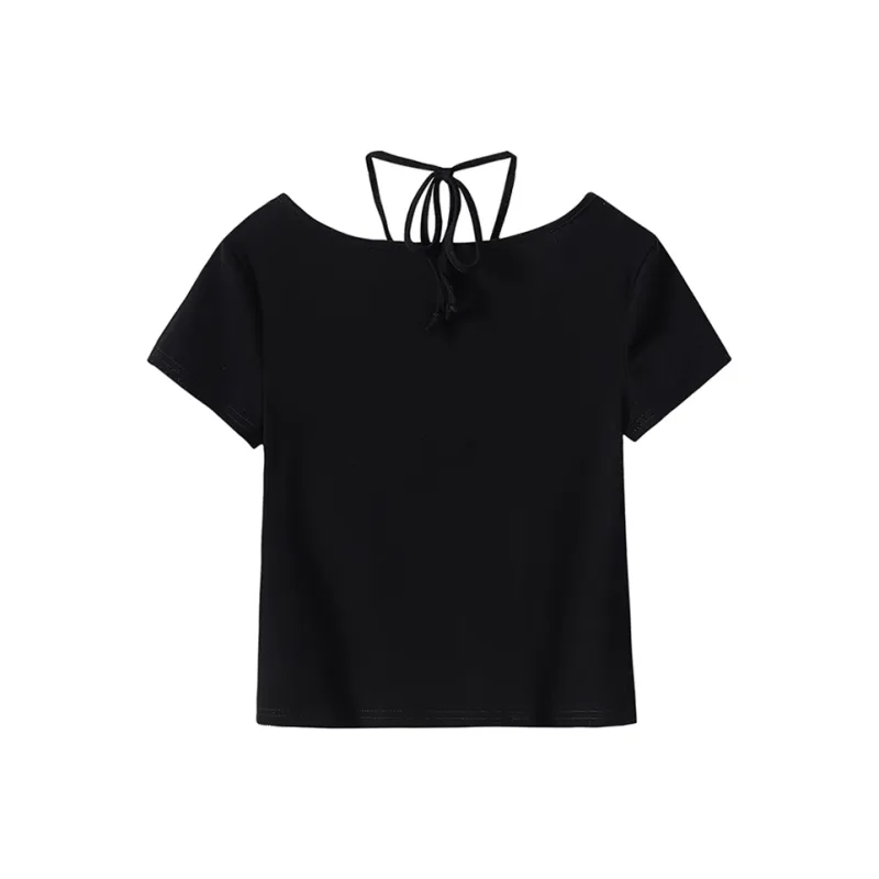 SYEEE WITH U T Shirts Women's Black-1