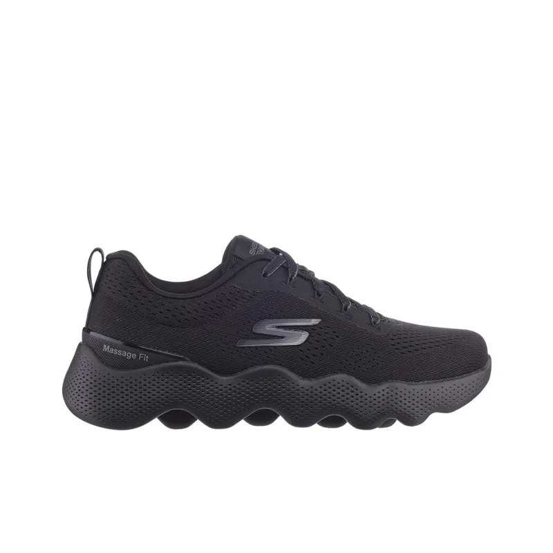 Skechers Go Walk Massage Fit Low Top Training Shoes Women's Black-1