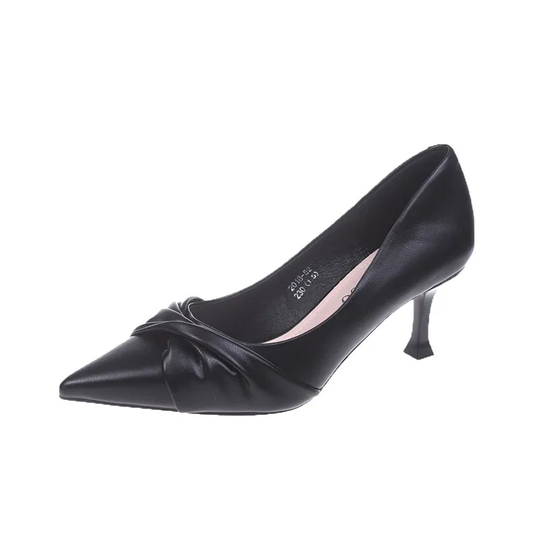 AJPAP High Heels Women's Black Ecru-0