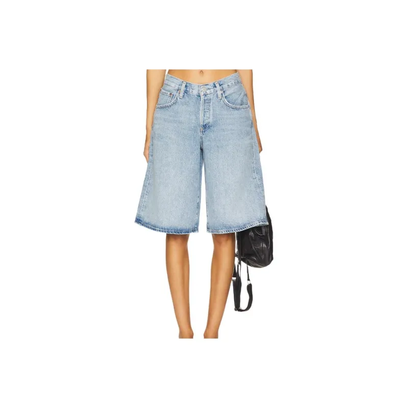 AGOLDE Denim Shorts Women's Blue-0