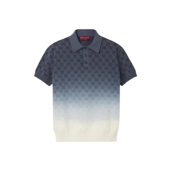 GUCCI Polo Shirts Men Blue