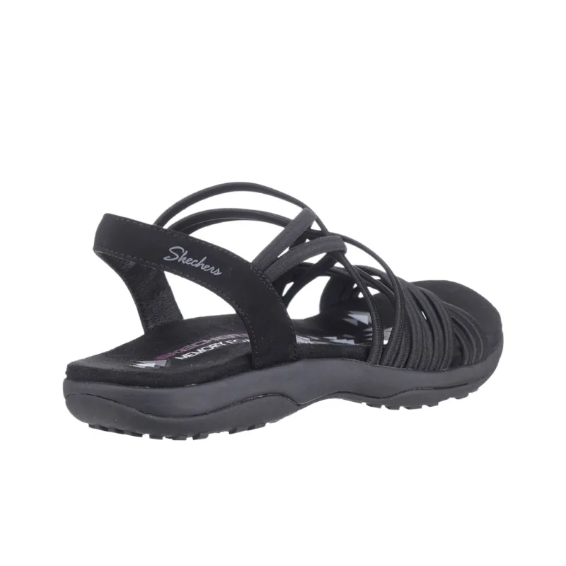 Skechers Reggae Slim One Strap Sandals Low Heel < 3cm Women's Black-3