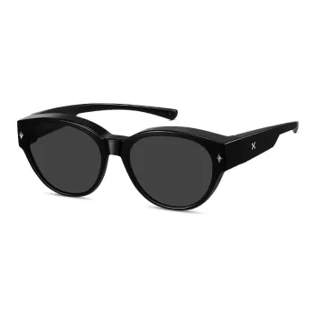 LOHO TR90 Cat Eye Sunglasses Women's Black