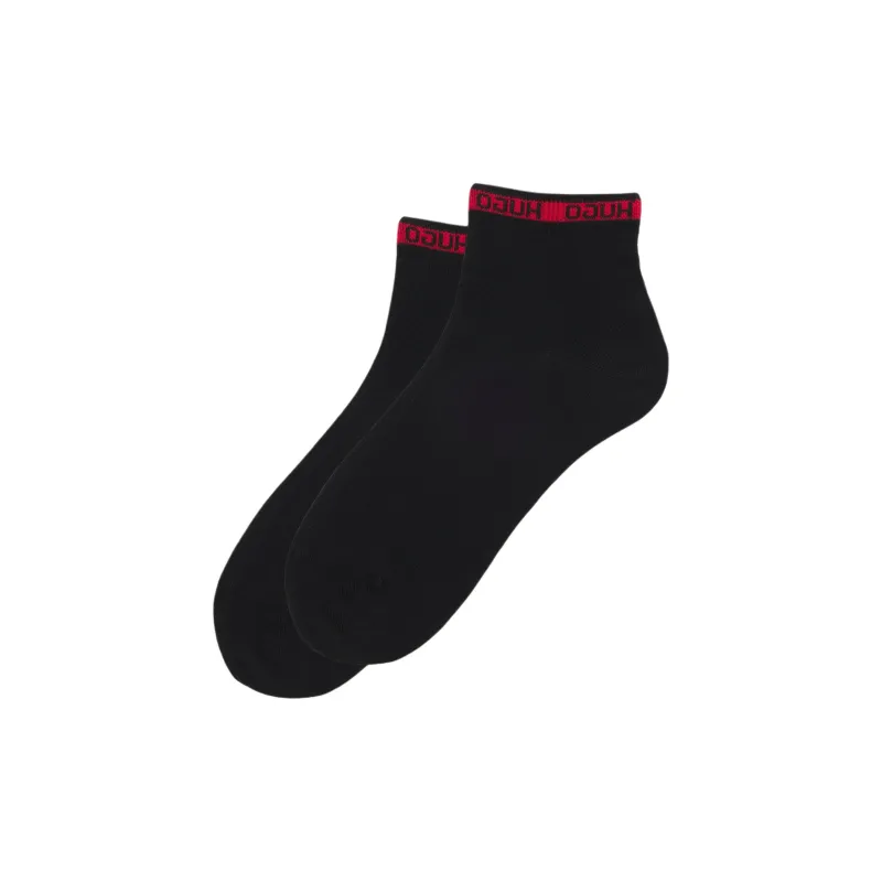 HUGO BOSS Ankle Socks Men's 2 Pack Black-0