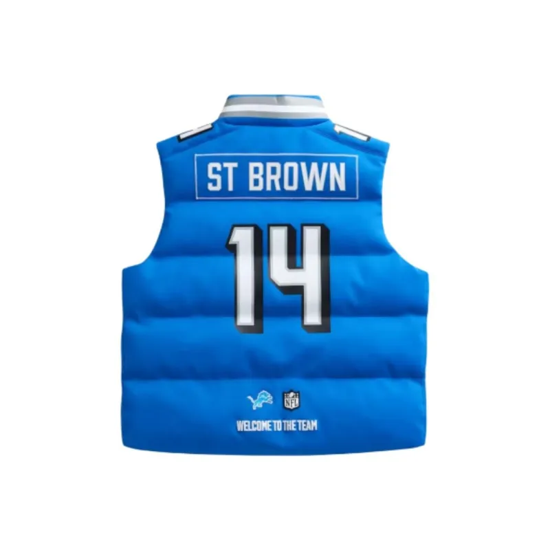 Off Season X Nfl Amon Ra St. Brown Detroit Lions Player Puffer Vest-1