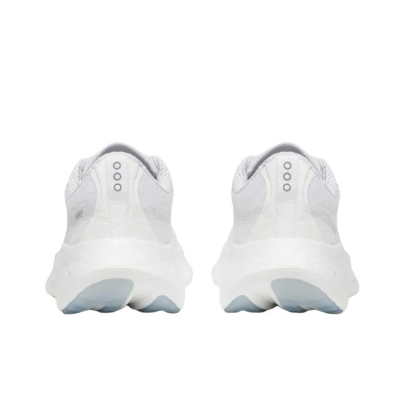 Saucony Ride 18 Anti Slip Wear Resistant Low Top Running Shoes Unisex White-4