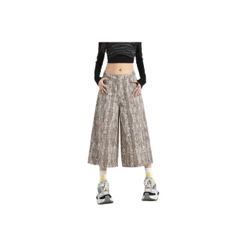 NHZN Casual Shorts Women's Snakeskin Print