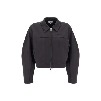 GANNI Jackets & Coats Women's Dark Gray