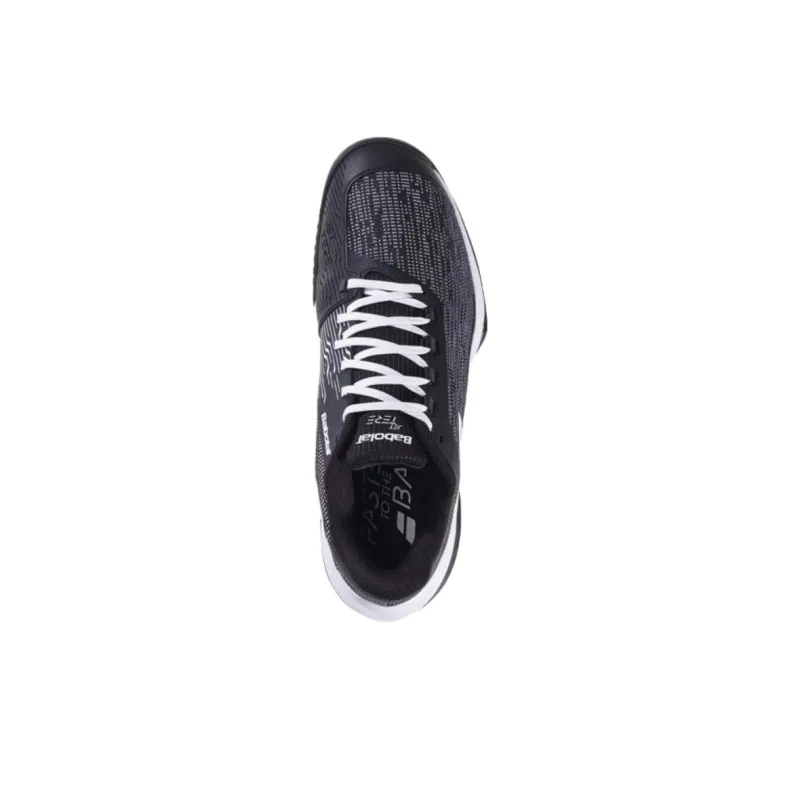 Babolat Abrasion Resistant Breathable Low Top Tennis Shoes Men's Black White-2
