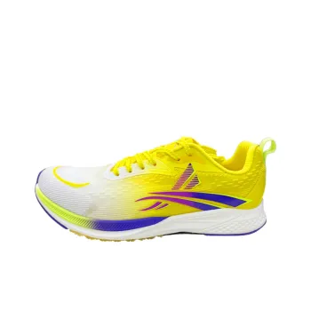Volanti Abrasion Resistant Shock Absorbers Slip Resistant Rebound Balance Low Top Casual Running Shoes Unisex Yellow