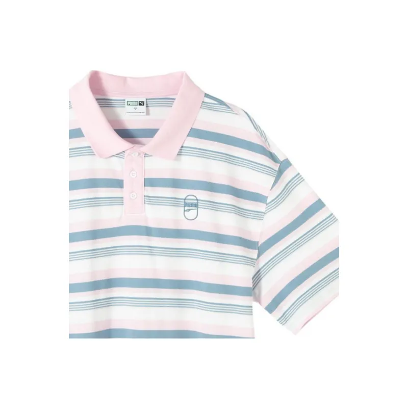 PUMA Downtown Polo Shirt Unisex Light Pink-4