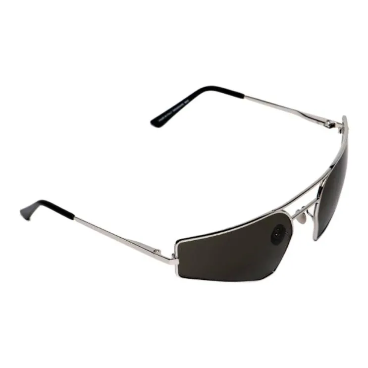 RICK OWENS/RO Stainless Steel Aviator Sunglasses Unisex Black-2