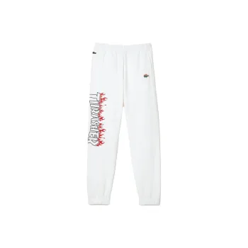 LACOSTE Casual Pants Men's White