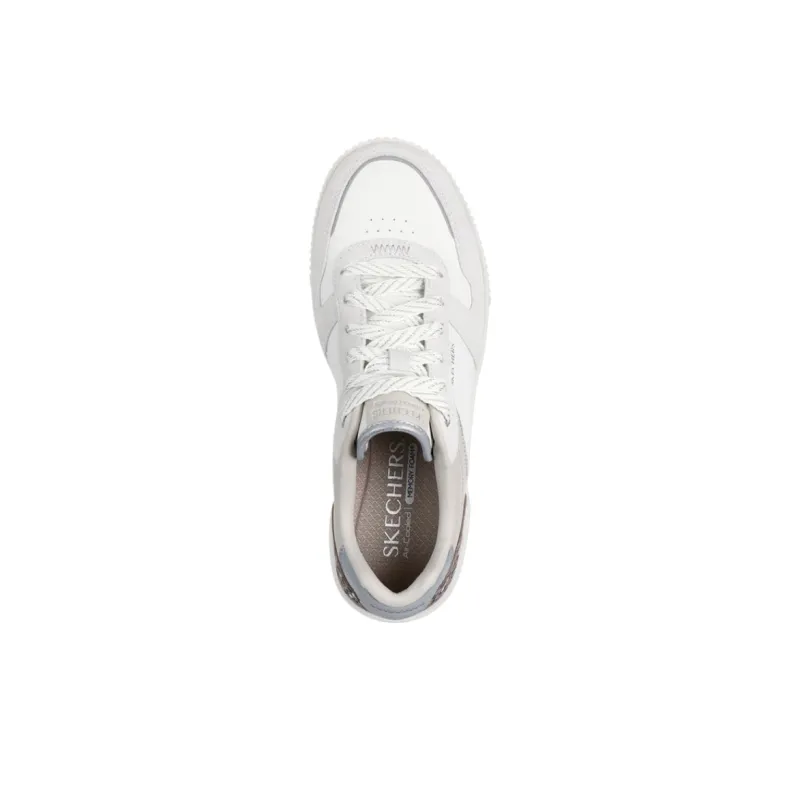Skechers Jade Abrasion Resistant Low Top Skateboard Shoes Women's White-3