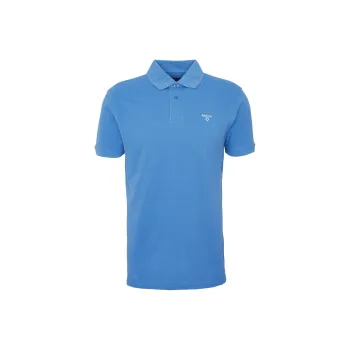 BARBOUR Polo Shirt Unisex Light Blue