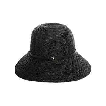 HELEN KAMINSKI Raffia Bucket Hats Unisex Black