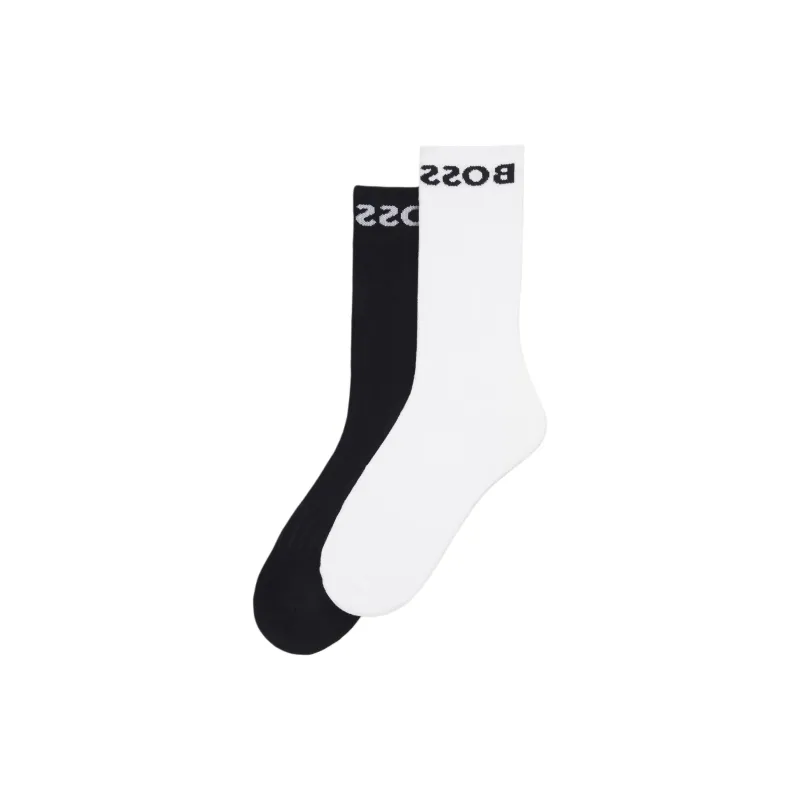 HUGO BOSS Mid Calf Socks Men's 2 Pack-0