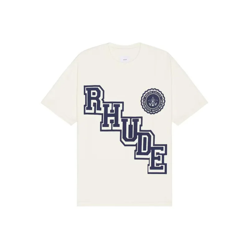 RHUDE Collegiate Crest Tee-0