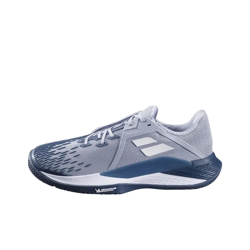 Babolat Propulse Fury 3 Abrasion Resistant Low Top Tennis Shoes Men's Gray Blue-0