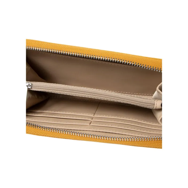 GUESS PVC Polyvinyl Chloride Wallet Women's Yellow-3