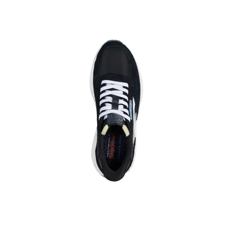 Skechers Slip ins Low Top Running Shoes Men's Black-4
