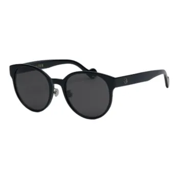 Moncler Acetate Metal Round Sunglasses Women's Black
