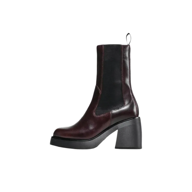 VAGABOND SHOEMAKERS Brooke Short Chelsea Boots 8.5cm Women's Red Brown-0