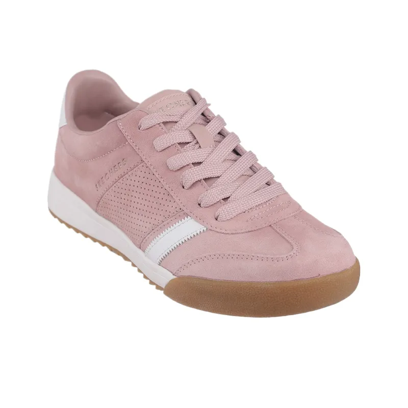 Skechers ZINGER Low Top Skateboard Shoes Women's Pink-2