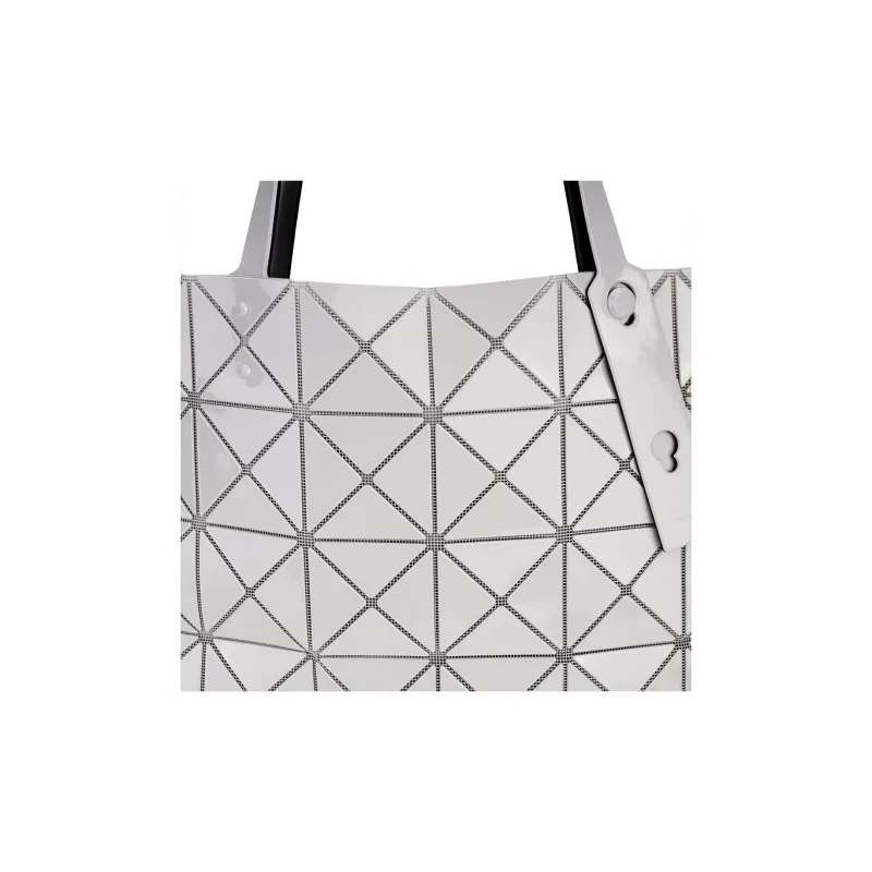 ISSEY MIYAKE PVC Resin Tote Bag, Shopping Bag, Handbag Women's Light Gray-4