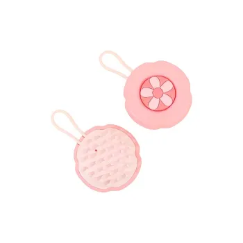 ZHENZI Cute Hair Comb Silicone Massage Head Itch Relief Scalp Cleansing Treatment