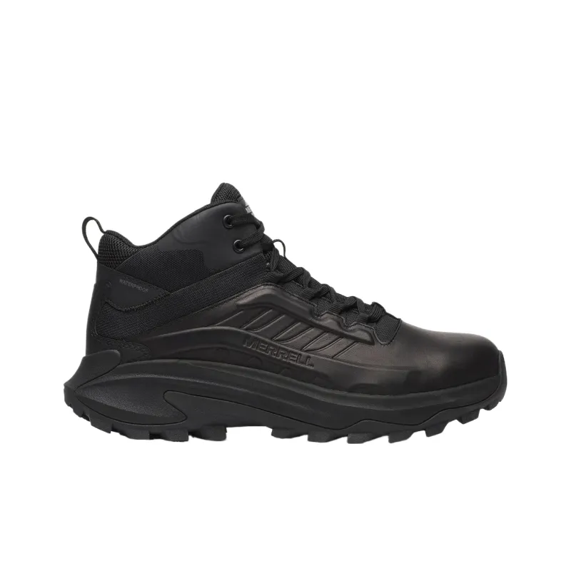 MERRELL MOAB SPEED 2 Cushioning, Abrasion Resistant, And Waterproof Mid Top Hiking Shoes Men's Black-1