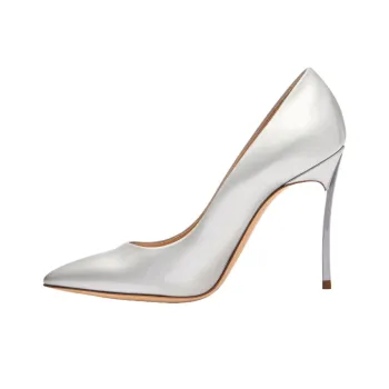 Casadei Samurai Blade Slim Heel High Heels 10cm Women's Silver