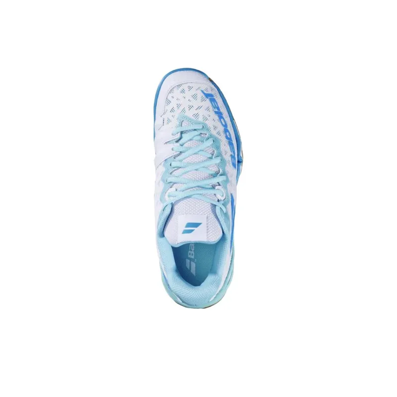 Babolat Breathable Low Top Casual Shoes Women's White Blue-1