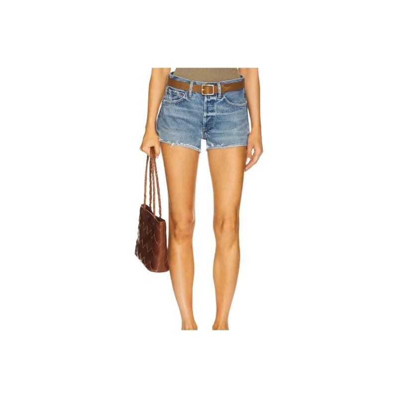 AGOLDE Denim Shorts Women's Blue-0