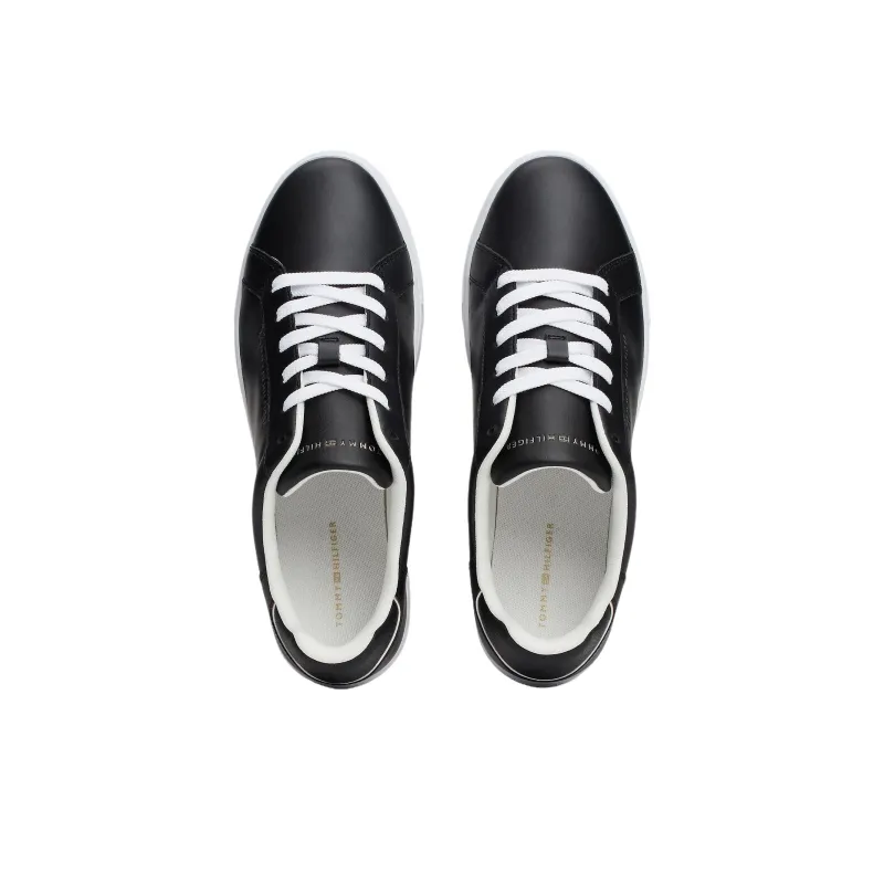 Tommy Hilfiger Trainers Low Top Skateboard Shoes Women's Black-3