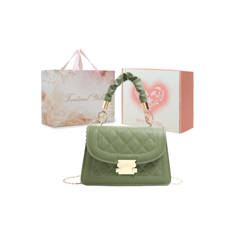 TOUTSEUL YOLO PU Shoulder Bag, Crossbody Bag, Handbag Women's White/Black/Khaki/Green/Brown-32