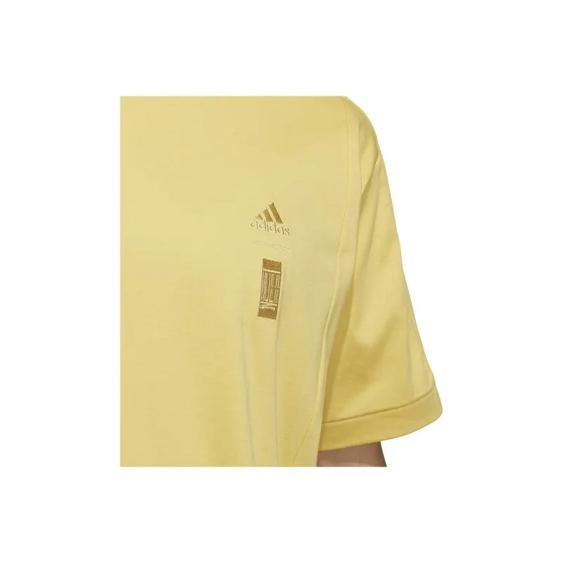 Adidas SS24 T Shirt Men's Yellow-4