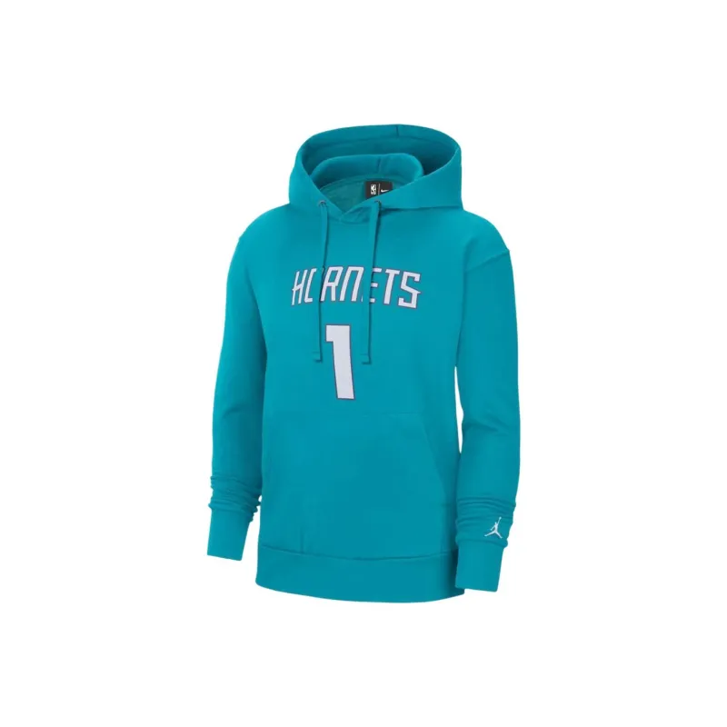 Jordan Nba Charlotte Hornets Lamelo Ball Fleece Pullover Hoodie-0