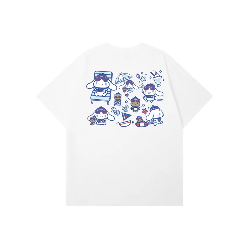 Sanrio Yugui Dog T Shirt Unisex White, Black-0